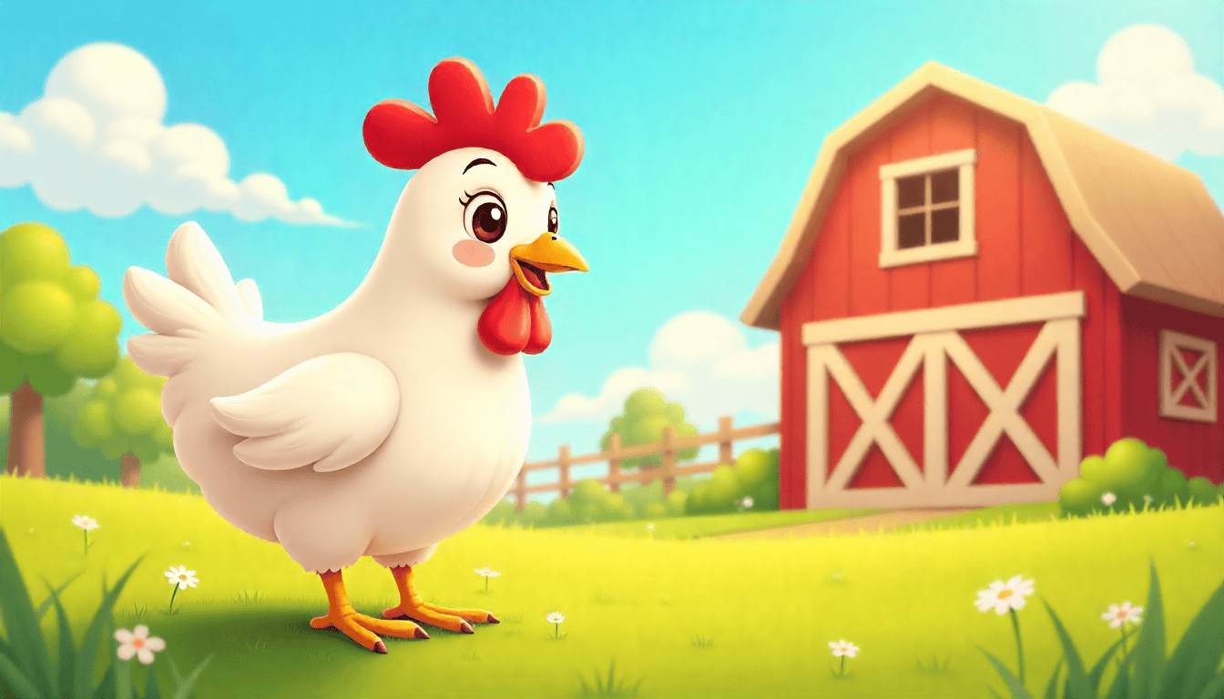 A vibrant flock of chickens in a healthy environment, representing a successful Chicken Road.